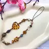 Cordón Decorativo con Cuentas Marrones Cámara Accesorio de Moda Versátil Retro Cadena Personalizada para Teléfono Accesorio Maillard