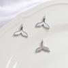 Pingente Fritillaria Mica Cauda de Peixe Humano Cor Dourada Revestido de Cobre Acessórios para Pingente de Pulseira Colar Brincos de Joias Artesanais DIY