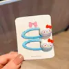 Pinza para el Pelo de Gato Ovalada Hueca Estilo Coreano Linda para Flequillo de Niña Ins Pinza Dulce para el Cabello