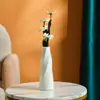 Jarrón de Cerámica de Imitación Jarrón Nórdico de Plástico Morandi Adornos para Sala de Estar Jarrón Hidropónico Creativo Venta al por Mayor
