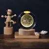 Atacado Direto da Fábrica Sistema Solar Via Láctea Lua Bola de Cristal Criativa com Gravação a Laser 3D Luz Noturna
