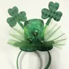 Festival Irlandés Transfronterizo Diadema de Trébol Adorno de Moda Diadema Fiesta Tarjeta para el Cabello de Fiesta Diadema de Disfraz Mayoreo