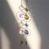 Fornecimento direto transfronteiriço Estrela da lua Cristal apanhador de sol jardim coleção de luz jóias pendurado prisma pingente pingente de jardim