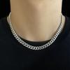 Cadena cubana de corte tridimensional europeo y americano, gargantilla hip hop, cadena cubana para clavícula, collar de cuello para hombre y mujer