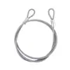 Cabeza de Cable de Acero Inoxidable Galvanizado, Cable de Plástico de Colores Recubierto, Cable de Acero con Recubrimiento de Caucho PVC Antirrobo de Nylon Ecológico