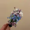 Pinza para el Cabello de Flor de Acrílico Súper Hada, a la Moda, Dulce y de Alta Gama, Pinza de Pato, Accesorio para el Cabello Versátil Personalizado de Nicho al por Mayor para Mujeres