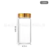 Botella Personalizada 47 Tapa Dorada Azafrán Sub-Embotellado Nido de Pájaro Dulce Botella Cápsula Botella Cordyceps Botella Té Aromático Botella Madera de Agarwood Botella de Empaque