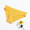 Nuevas Bragas de Algodón con Hilo para Mujer Color Sólido Cintura Baja Cadera Transpirables Doble Capa Bragas para Niña Procesamiento Personalizado