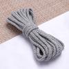En Stock Cuerda de Algodón de Ocho Hilos de Colores de 5 mm para Manualidades DIY, Cuerda de Cáñamo Trenzada, Cordón, Cinturón, Cuerda de Amarre, Cuerda de Algodón Hueca de 8 Hilos