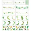Tienda Amazon Transfronteriza. Tatuajes Temporales para Maquillaje del Día de San Patricio Festival Irlandés Decoración de Fiesta de Carnaval Pegatinas Brillantes para la Cara