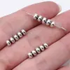 16x 4.5x 4.5mm 1g plata antigua accesorios para joyería DIY retro golosinas de caramelo cuentas con agujero pequeño cuentas espaciadoras