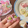 Ligas para el Cabello de Niña Kuromi Dibujo Animado Cuerdas de Cabello Coloridas para Niños, Alta Elasticidad, Gomas Elásticas No Dañinas, Accesorios para el Cabello