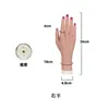 Modelo de Mano para Práctica de Uñas Artificiales, Modelo de Mano de Silicona con Dedos Flexibles, Modelo de Mano Falsa para Usar en Práctica de Uñas
