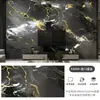 Papel de Parede Autoadesivo Padrão Mármore Verde Dourado Granito Resistente a Altas Temperaturas Impermeável À Prova de Fogo Adesivo à Prova de Óleo para Fogão Cozinha