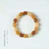 Guofeng Bodhi Degradado Literario Juego Círculo Liso Rosario Hecho a Mano DIY Pulsera de Mano Pequeña Fresca Alto Aceite Alta Densidad para Hombres y Mujeres