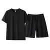 Traje Masculino de Verão Fresco Secagem Rápida Sorona Casual Novo Slim Fit Resistente a Amassados Popular Shorts de Cinco Pontos
