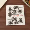 Nuevo Paño de Cocina Absorbente Creativo para Limpiar Platos Estampado Simple Engrosado Fibra de Bambú Algodón Pulpa de Madera Estropajo en Stock