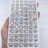 Accesorios para Uñas con Forma de Corazón Inclinado y Base Puntiaguda, Pedrería de Forma Irregular, Pedrería de Vidrio Multifacética, Joyería de Cristal al por Mayor, Arte para Uñas, Estilo de Lujo Ligero