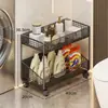 Estante de almacenamiento junto a la lavadora, estante de almacenamiento multifuncional con drenaje para el baño, estante de almacenamiento multicapa móvil para el inodoro