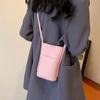 Estilo coreano Novo Mensageiro Casual Bolsa Moda Simples Bolsa para Celular 2024 Verão Nova Moda Simples Bolsa de Ombro