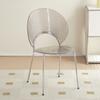 Silla de comedor minimalista de lujo de la Edad Media, ligera, estilo crema, moderna, con respaldo, nórdica, sencilla, para dormitorio, escritorio, vintage.