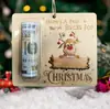 Nova Carteira Fofa Personalizada da Amazon Decorações de Natal Carteira de Boneco de Neve Presente Pingente de Decoração de Árvore de Natal