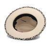 Sombrero de copa de moda europeo y americano con estampado de leopardo Sombrero de jazz Otoño e Invierno sombrero de fieltro de lana de venta caliente transfronteriza sombrero de copa de jazz de ala plana