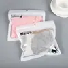 Bolsa de plástico autosellante para empaque de ropa interior de hombre y mujer bolsa con cremallera compuesta bolsa para empaque de calcetines ropa venta al por mayor en stock