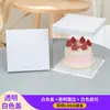 Caja Transparente para Pastel Personalización 4 Pulgadas 6 Pulgadas 8 Pulgadas 10 Pulgadas 12 Pulgadas Capa Única Doble Capa Elevada Tres Capas Caja de Empaque Venta al por Mayor