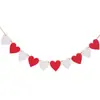 Decoración de Boda Tela No Tejida Flor de Tirar Corazón Decoración de Habitación de Boda Festiva Fieltro Flor de Tirar Banner de Tirar
