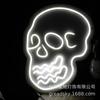 Decoração de Halloween Transfronteiriça Luzes de Neon LED com Crânio em Movimento Atacado