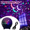 Producto popular transfronterizo: Lámpara de Proyección de Estrella y Luna de Ensueño, Lámpara de Atmósfera de Cielo Estrellado, Juguete para Niños, Regalo de Cumpleaños, Luz Nocturna