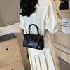 Bolso de Mano Rosa Nicho Bolso de Mujer 2024 Nueva Moda Lazo Bolso Cuadrado Pequeño Tacto de Alta Gama Bolso Cruzado