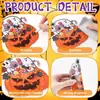 Conjunto de Adesivos de Carro para Cruzeiro de Halloween Adesivo Magnético Adesivo Decorativo de Desenho Animado Adesivo de Festa Adesivo de Feriado Adesivo de Festa para Geladeira