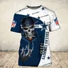 Camiseta Masculina 2023 Estação Independente Europeia e Americana Amazon Time de Rugby NFL Moda Masculina Esportiva Camiseta de Manga Curta