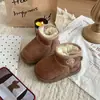 Botas de Nieve para Niños con Forro de Felpa, Engrosadas para Invierno, Suela Suave, Unisex, Impermeables, Antideslizantes y Cálidas