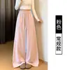 Pantalones de Pierna Ancha con Pedrería y Purpurina Fina para Mujer, Pantalones Rectos Sueltos que Cubren las Caderas, Ropa para Mujer de Transmisión en Vivo, Venta al por Mayor, Fuente de Fábrica