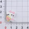 Accesorios de resina DIY de dibujos animados, lindos chalecos, adornos de gato KT, pasadores de pelo hechos a mano, llaveros, materiales de decoración para fundas de teléfono