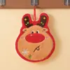 Toalla de Mano de Dibujos Animados Lindos Estilo Coreano Colgante Absorbente de Agua Secado Rápido Limpiar Triple Capa Engrosada Felpa de Coral Pañuelo de Cocina