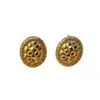 Exquisitos Pendientes de Malla Tejida Pequeños y Fragantes para Mujer, Lujo Accesible, Pendientes de Celebridad de Internet de Moda y Personalizados, Pendientes Elegantes, Pendientes de Moda