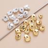 Piezas de Oro y Plata Rotas, Cuentas Espaciadoras de Forma Irregular, Latón con Alta Retención de Color, Piezas Irregulares de Imitación de Oro, Accesorios para Joyería DIY