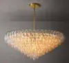 Candelabro de Cristal Estilo Americano de Lujo Ligero para Sala de Estar, Villa Dúplex, Nuevo Diseño Creativo Estilo Hong Kong para Comedor, Dormitorio, Hotel y Iluminación de Alojamiento