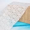 Nova malha branca cortina de renda tecido de fundo de foto de casamento vestido de mesa tecido de roupas atacado