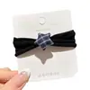 Diadema de Toalla con Estrellas a Cuadros para Niñas 2026 Nueva Cuerda para el Cabello de Alta Elasticidad para Coletas de Niñas