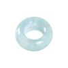 Mineral en bruto especie de hielo Jade de Bashan anillo pequeño accesorios de joyería anillo pequeño de 9 mm agujero grande cadena colgante para pulsera DIY cuentas sueltas