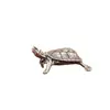 Pieza de Mano de Tortuga de Latón, Tortuga de Longevidad, Objetos Antiguos Retro, Decoración para el Hogar Rica y Famosa, Pequeñas Decoraciones de Animalitos de Té para Escritorio