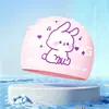 Toucas de Natação Infantis para Meninos e Meninas, Toucas de Natação de Silicone Que Não Apertam a Cabeça, Impermeáveis, Tamanho Grande, Toucas de Natação com Desenhos Animados Fofos Atacado