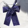 Corbata de Moño Grande con Mango Largo Punto de Ola Temperamento Estilo Universitario Cuello Flor Lindo Accesorios JK Uniforme de Estudiante para Mujer Corbata Juventud Tendencia