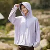 Ropa de Protección Solar para Mujer, Chaqueta de Seda de Hielo de Verano, Ropa Profesional Ligera y Transpirable con Protección Solar 2026, Chaqueta Holgada para Mujer