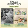 Cesta de Almacenamiento para Juguetes Infantiles Hogareña de Gran Capacidad Bolsón Cubo para Bloques de Construcción de Bebé Bolsa Transparente Sellada para Almacenamiento de Libros Escolares